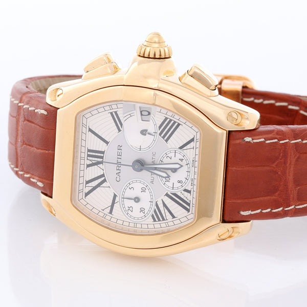 Cartier Roadster XL Chronograph 18k Yellow Gold Men's Watch W62021Y3 2619