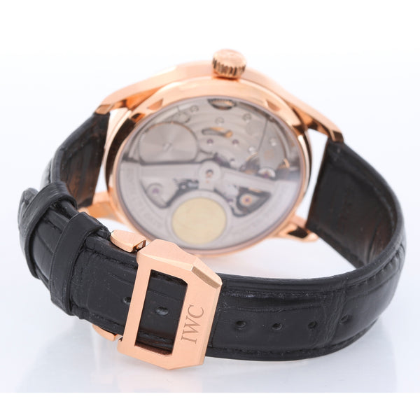 IWC Portuguese 7 Day Power Reserve 18K Rose Gold Men's Watch Ref 5001 - 01