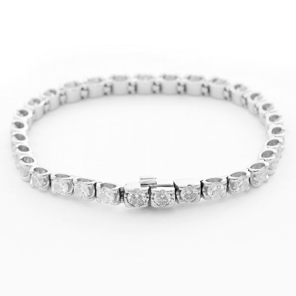 Roberto Coin 18K White gold Cento Collection Tennis Bracelet