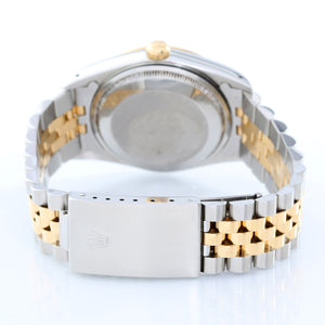 Rolex Date Men's 2-Tone Steel & Gold Watch 15223 Engine Turned Bezel