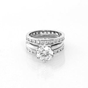 Diamond Platinum Band Size 6 1/4