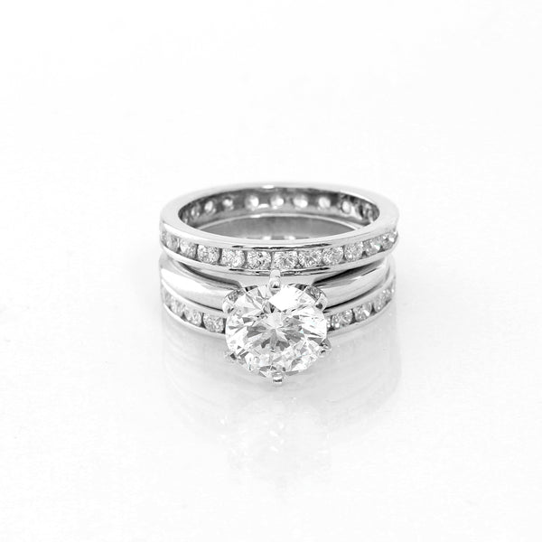 Diamond Platinum Band Size 6 1/4