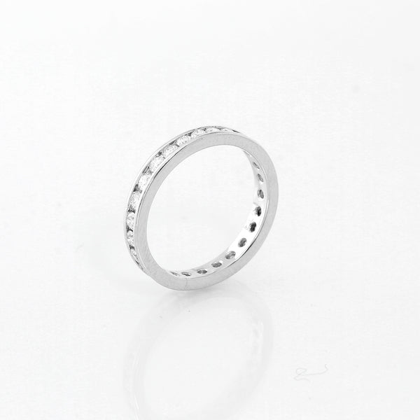 Diamond Platinum Band Size 6 1/4