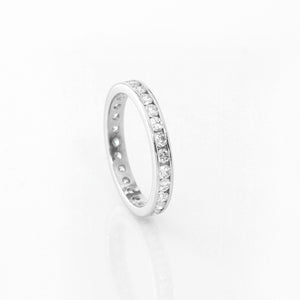 Diamond Platinum Band Size 6 1/4