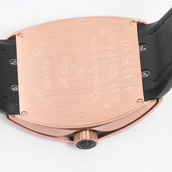 Franck Muller Vanguard 18K Rose Gold Men's Watch  V45 SC DT 5N BRN