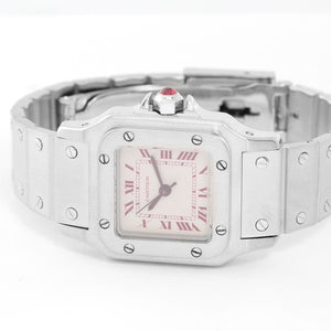 Extremely Rare Cartier Platinum Santos Ladies Watch
