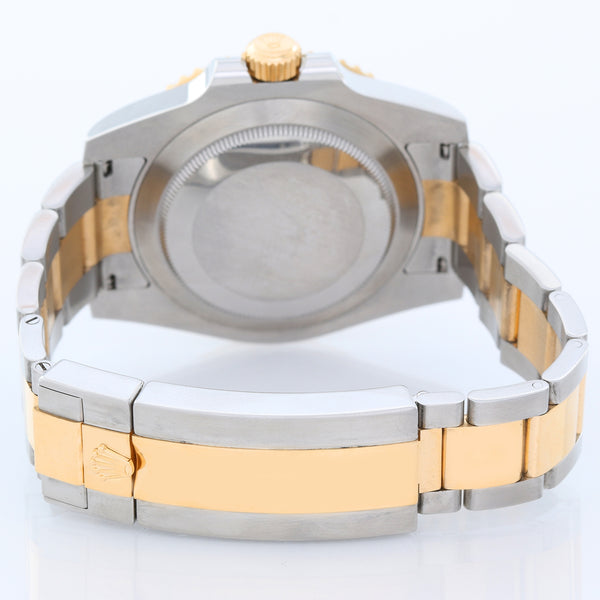 Rolex Submariner 2-Tone Steel & Gold Ceramic Engraved Bezel Watch 116613