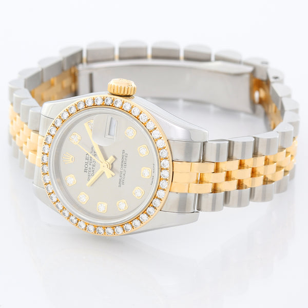 Rolex  Datejust Ladies 2-Tone Diamond & Diamond Bezel 179173