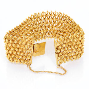 14K Yellow Gold Geometric Bracelet