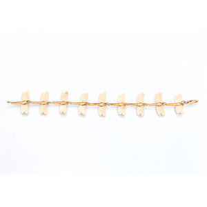 Stunning 14K Yellow Gold Dragonfly Bracelet