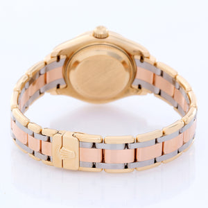 Rolex Lady Datejust Pearlmaster 18k Yellow Gold Ladies Diamond Watch 80318