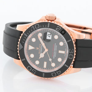 Rolex Yacht - Master 18k Eve Rose Gold Men's Watch 116655