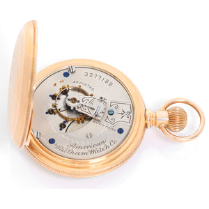 American  Waltham Watch Co.  14K Yellow Gold Pocket Watch