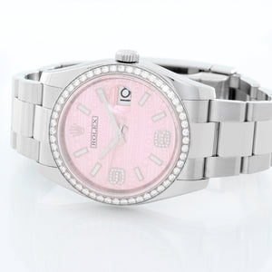 Rolex Datejust Diamond Bezel and Dial Men's Steel 116244 Watch
