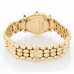 Chopard Happy Sport 18k Yellow Gold Diamond Ladies Watch 276151-0005