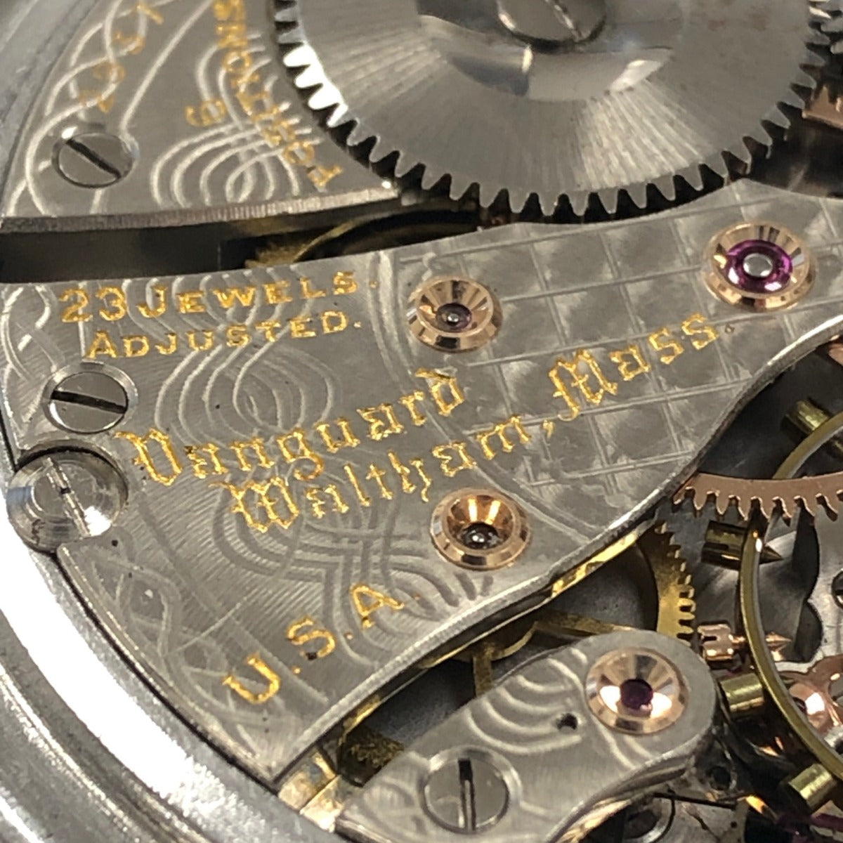 American Watch Co. Waltham Pocket Watch Model 1908 