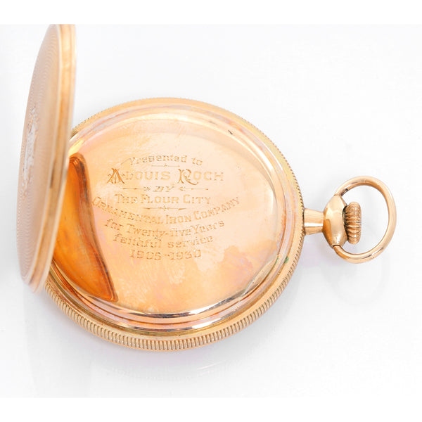 American Watch Co. Waltham 14K Yellow Gold Pocket Watch