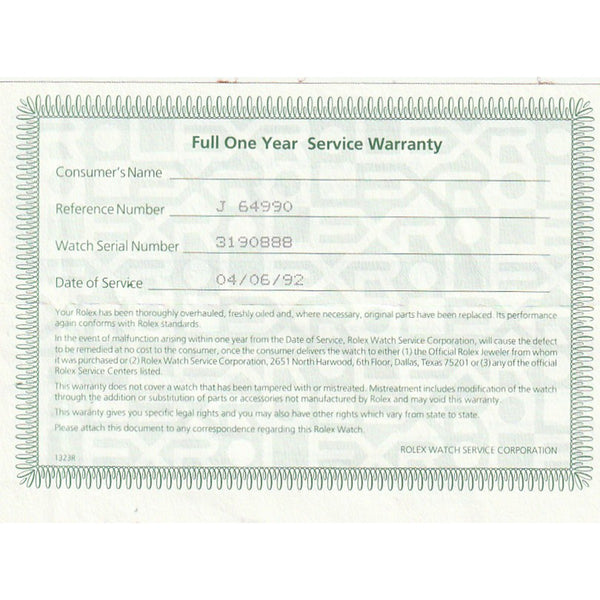 Rolex President Day-Date Men's 18k Gold Watch 1803