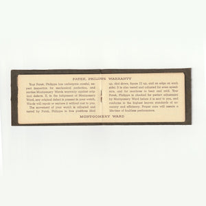 Patek Philippe 18K Yellow Gold Pocket Watch Presentation from Montgomery Ward