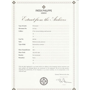 Vintage Patek Philippe & Co. Platinum Watch Ref 2461