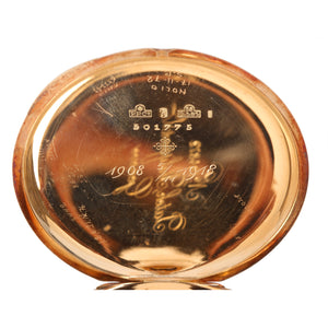 Patek Philippe Hunting Case with Metal Dial Pocket Watch