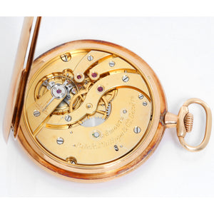 Patek Philippe Hunting Case with Metal Dial Pocket Watch