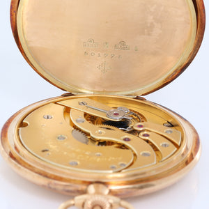 Patek Philippe Hunting Case with Metal Dial Pocket Watch