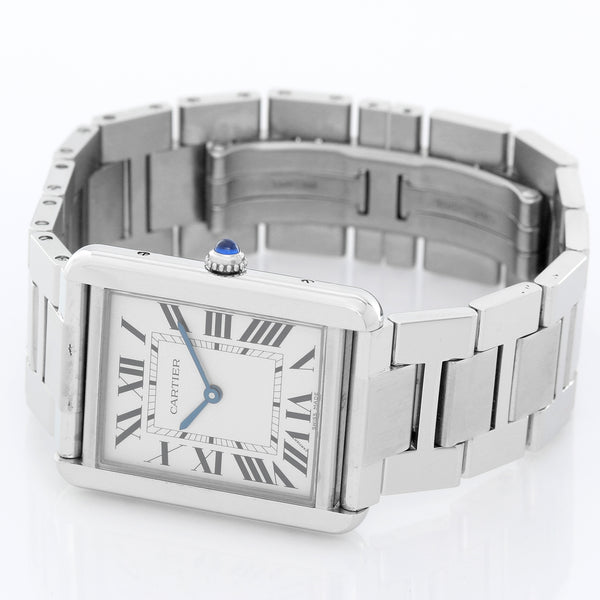 Men's Large Cartier Tank Solo Stainless Steel Watch W5200014
