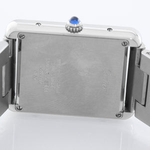 Men's Large Cartier Tank Solo Stainless Steel Watch W5200014