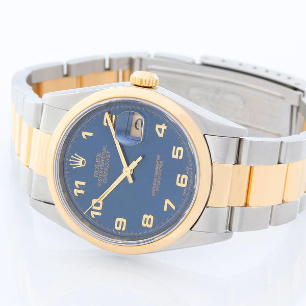 Rolex Datejust Men's 2-Tone Steel & Gold Watch Oyster Bracelet 16203