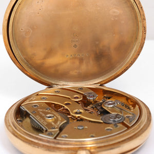 Vintage Patek Philippe Gondolo 18k Yellow Gold Open Face Pocket Watch