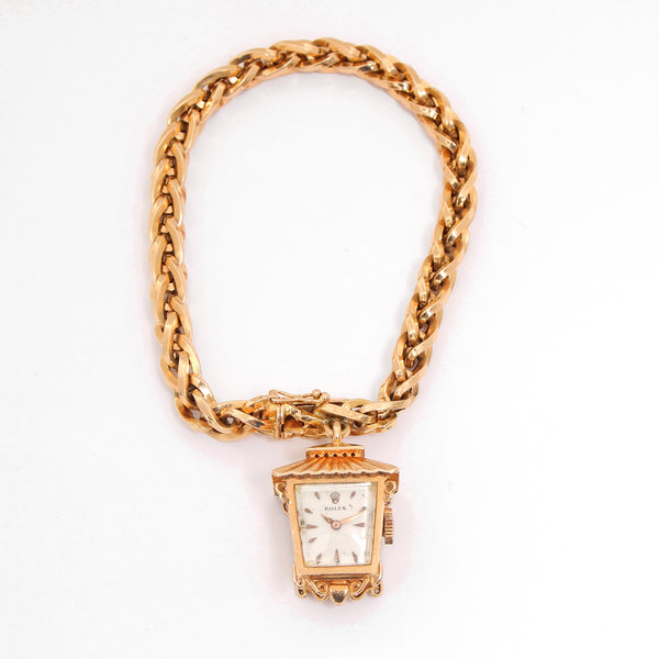 Rolex Lantern Charm Bracelet Watch Circa 1950's