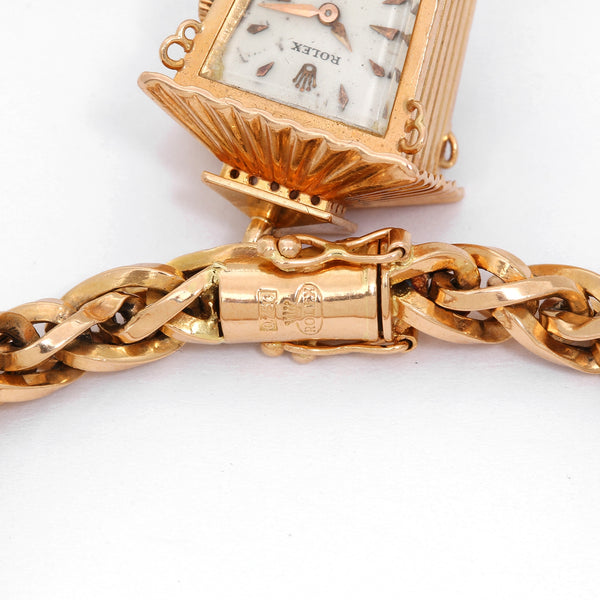 Rolex Lantern Charm Bracelet Watch Circa 1950's