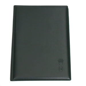 Rolex Green Leather Notepad with Yellow and Green Pen