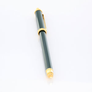 Rolex Green Leather Notepad with Yellow and Green Pen
