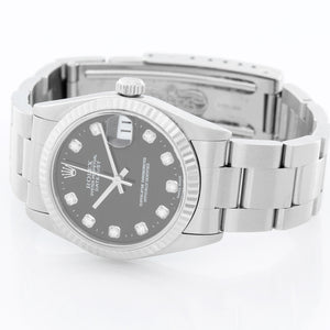 Rolex Midsize Datejust Black Dial Watch 78274