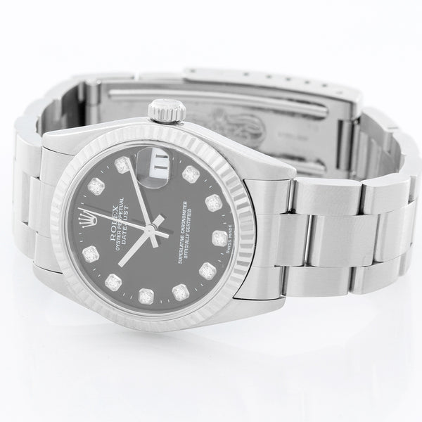 Rolex Midsize Datejust Black Dial Watch 78274