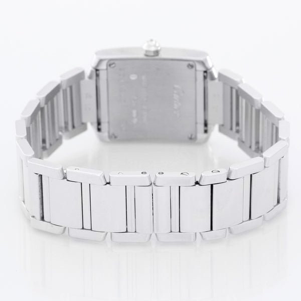 Cartier Tank Francaise 18k White Gold & Diamonds WE1002S3