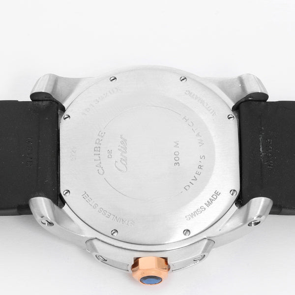 Calibre de Diver Cartier Men's 18K Rose Gold and Stainless Steel Watch