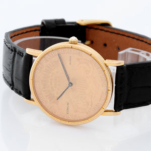 Corum $20 18k Liberty Gold Coin Men's Quartz Watch
