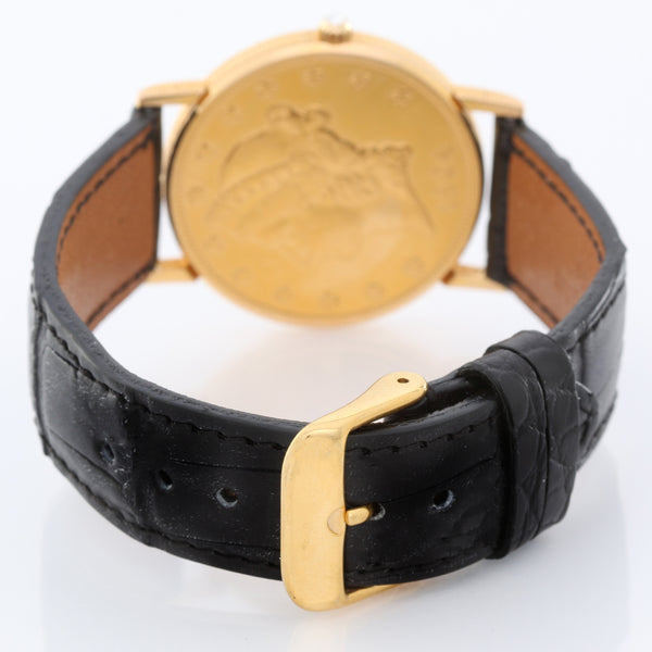 Corum $20 18k Liberty Gold Coin Men's Quartz Watch