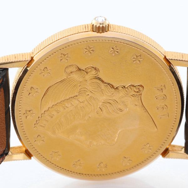 Corum $20 18k Liberty Gold Coin Men's Quartz Watch