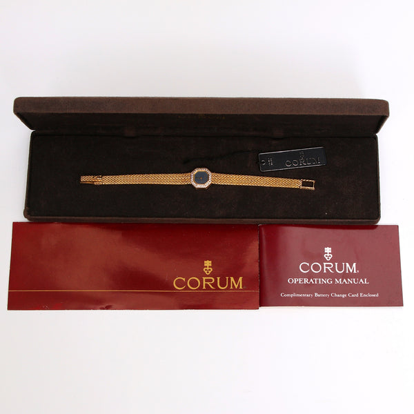 Corum Classique 18K Yellow Gold Diamond Watch