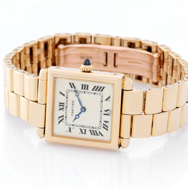 Cartier Tank Obus Men's or Ladies 18k Yellow Gold Watch
