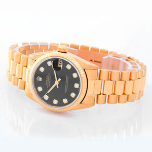 Rolex 18K Yellow Gold President Midsize Men's Watch 68278