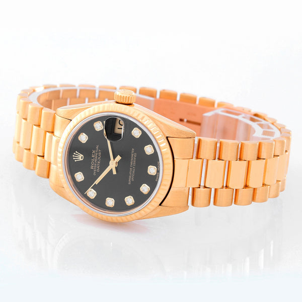 Rolex 18K Yellow Gold President Midsize Men's Watch 68278