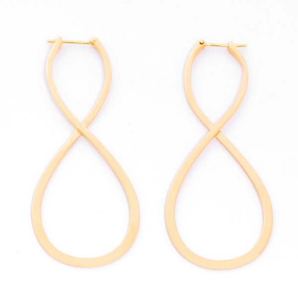 18K Yellow Gold Long Earrings