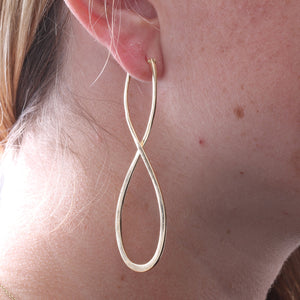 18K Yellow Gold Long Earrings