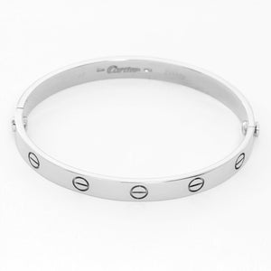 Cartier Love Bracelet 18k White Gold Size 16 with Screwdriver