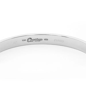 Cartier Love Bracelet 18k White Gold Size 16 with Screwdriver